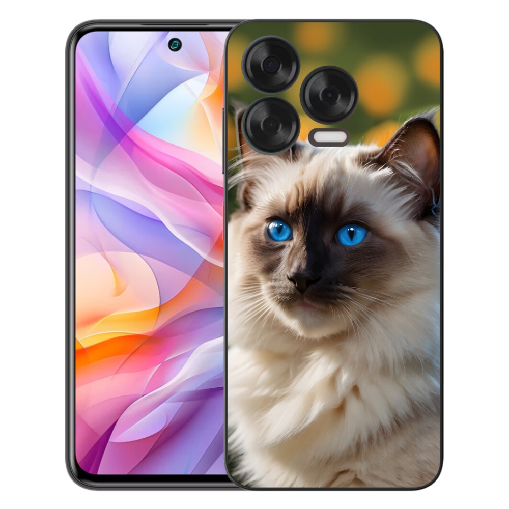 Gélový kryt mmCase na ZTE Blade V70 Vita - biely ragdoll