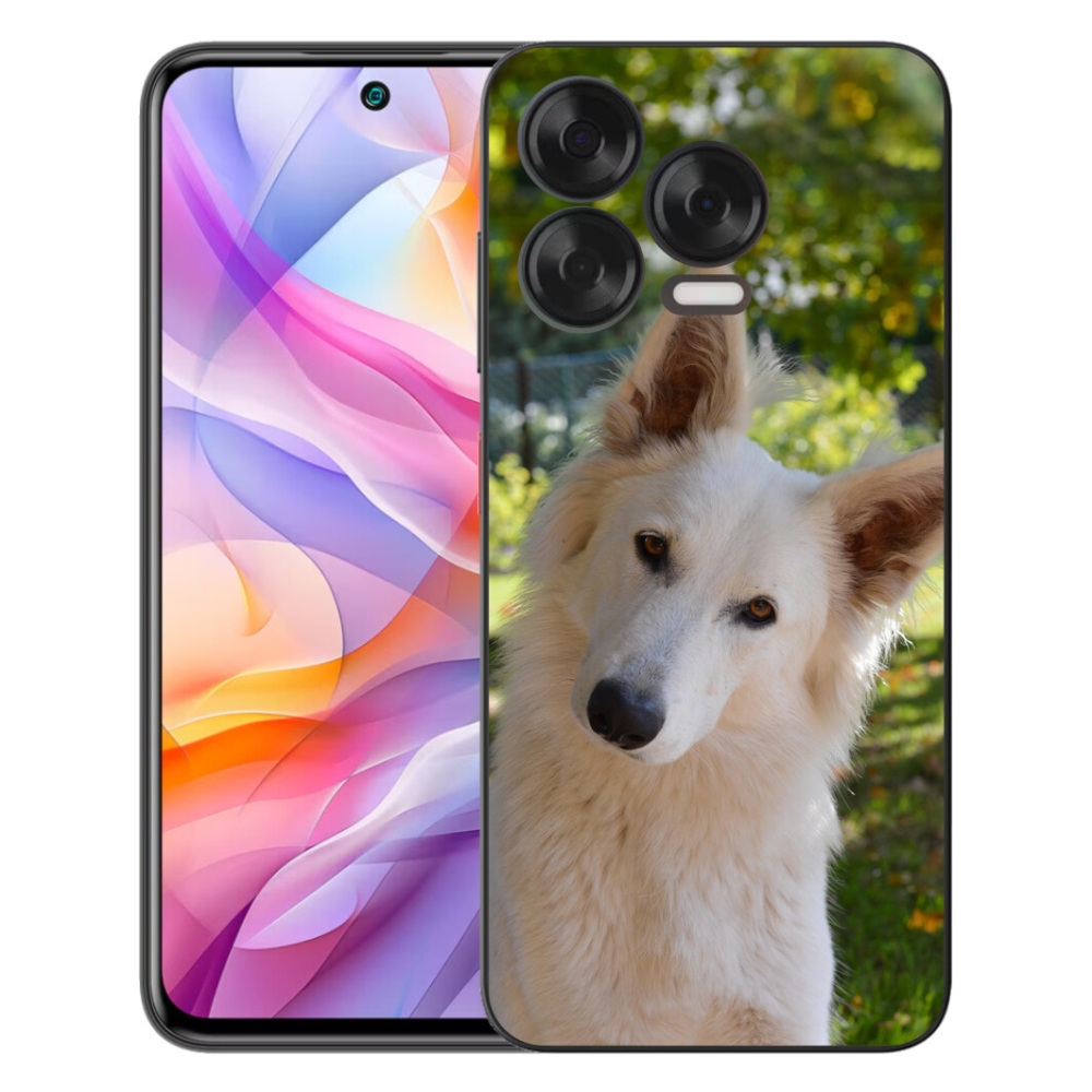 Gélový kryt mmCase na ZTE Blade V70 Vita - biely švajčiarsky ovčiak 1