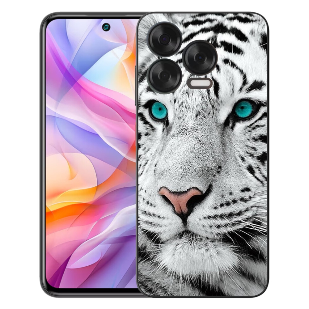 Gélový kryt mmCase na ZTE Blade V70 Vita - biely tiger