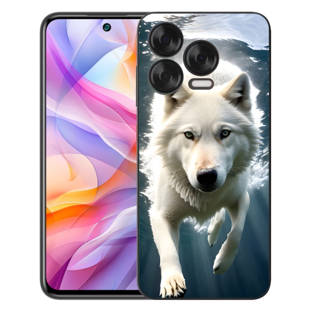 Gélový kryt mmCase na ZTE Blade V70 Vita - biely vlk