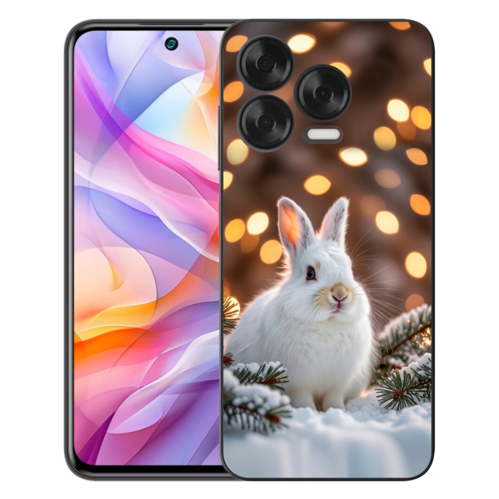 Gélový kryt mmCase na ZTE Blade V70 Vita - biely zajac