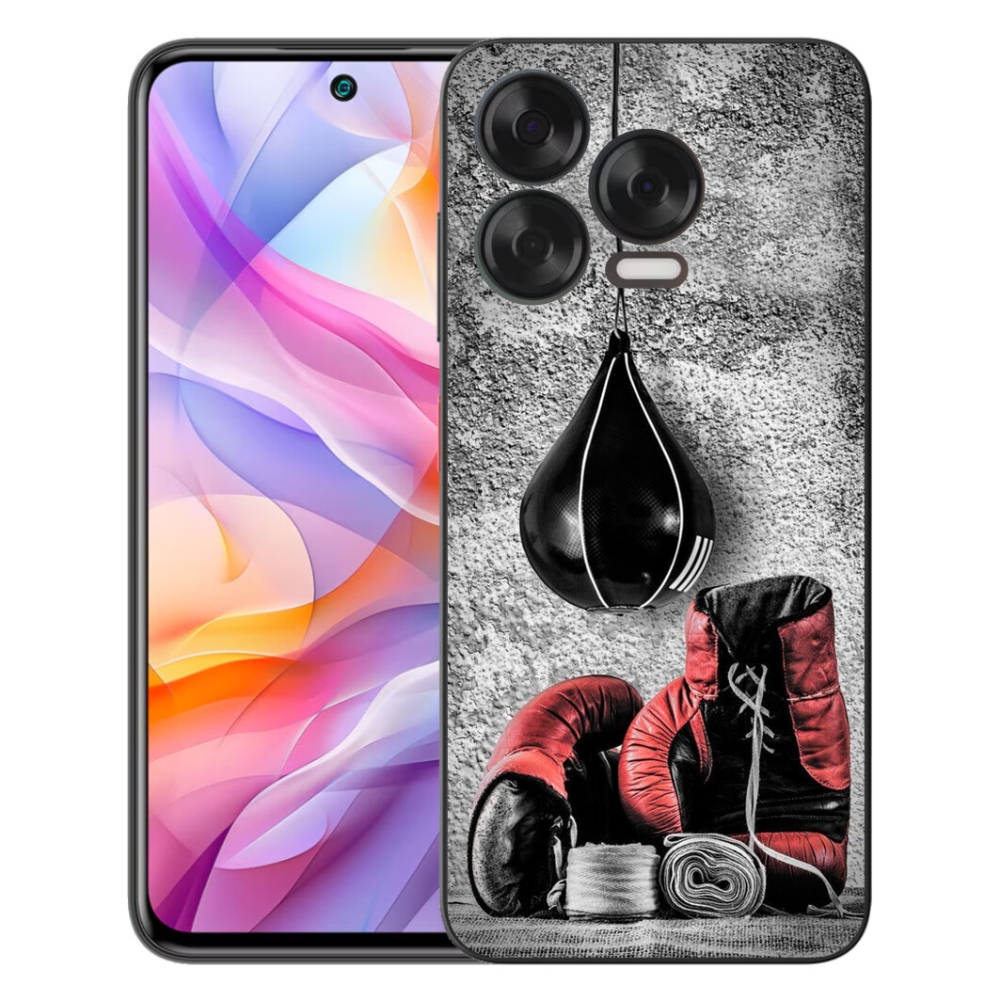 Gélový kryt mmCase na ZTE Blade V70 Vita - boxovacie vrece a rukavice