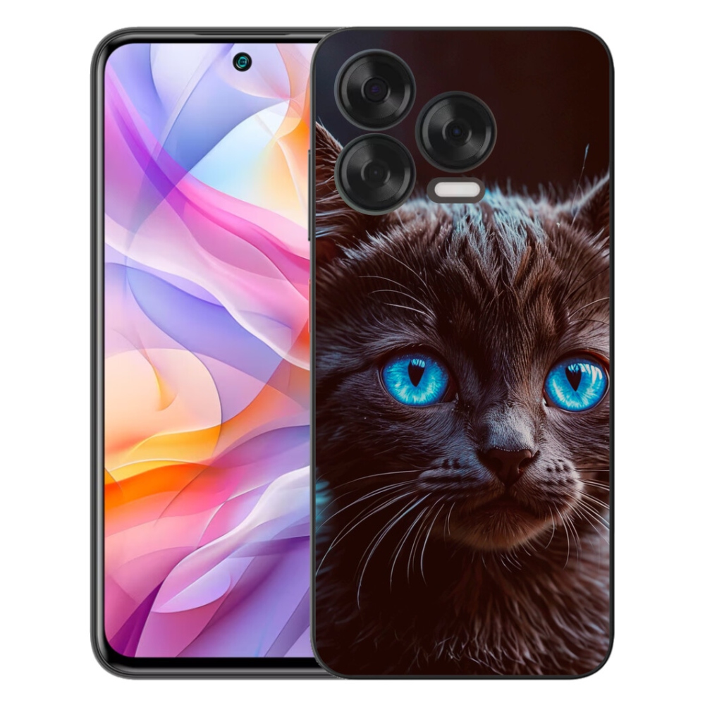 Gélový kryt mmCase na ZTE Blade V70 Vita - čierne mačiatko 2