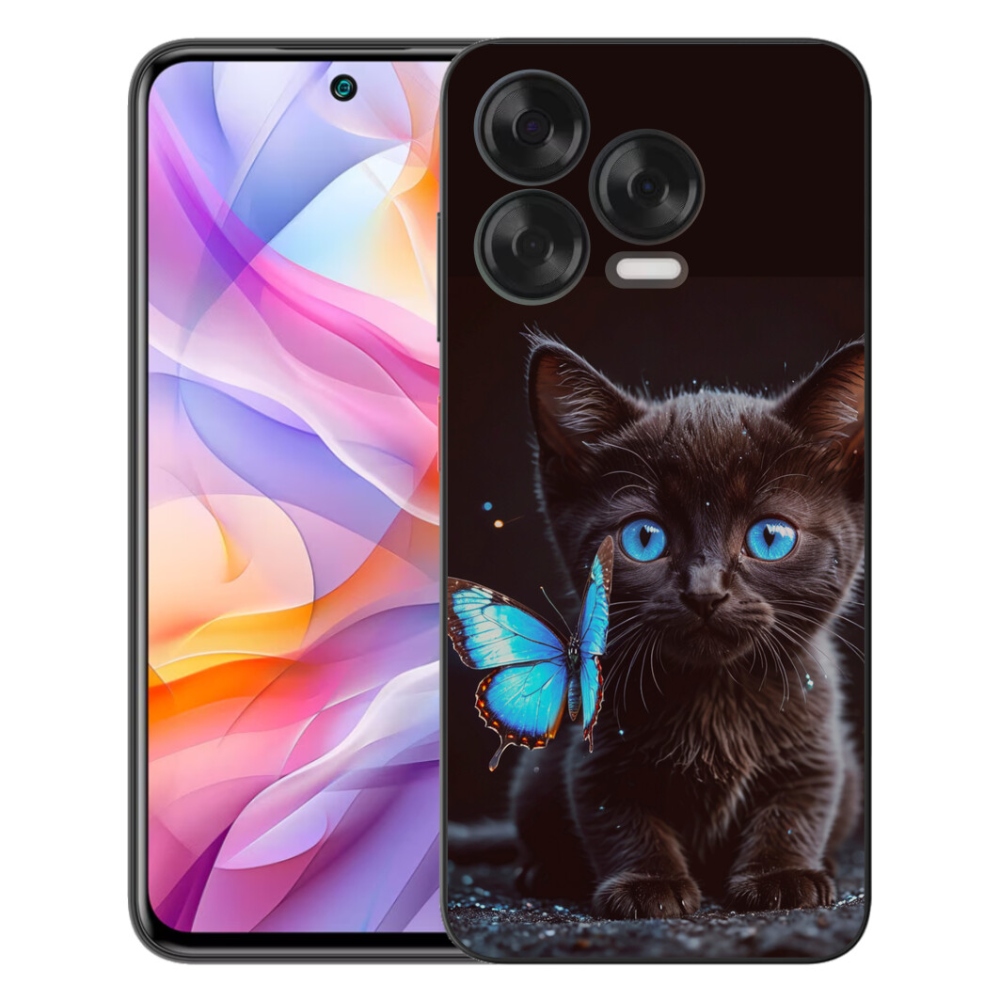 Gélový kryt mmCase na ZTE Blade V70 Vita - čierne mačiatko 3