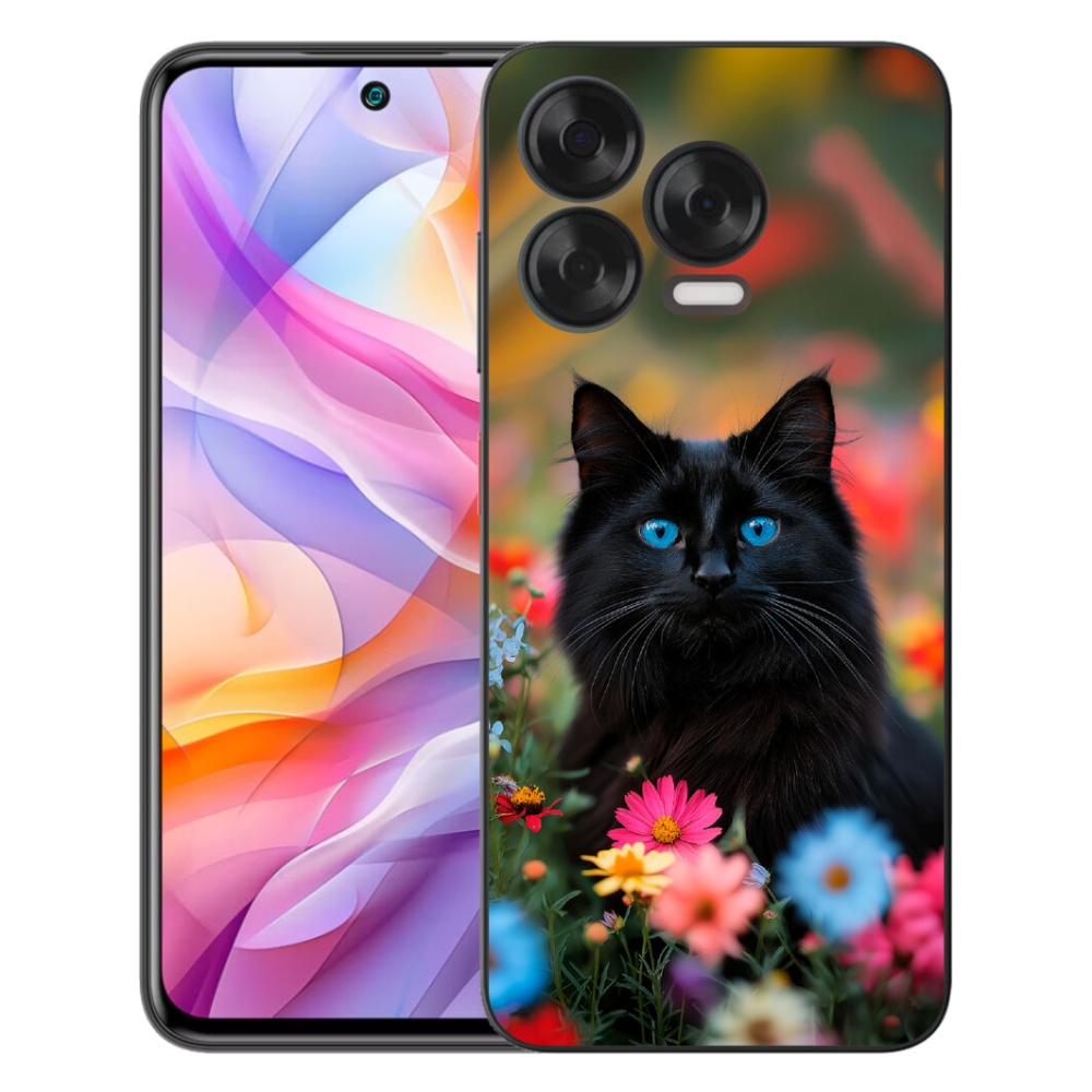 Gélový kryt mmCase na ZTE Blade V70 Vita - čierne mačiatko 4