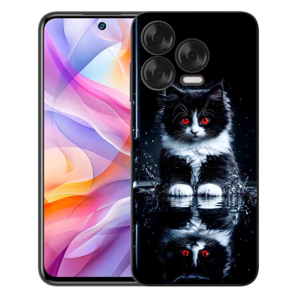 Gélový kryt mmCase na ZTE Blade V70 Vita - čiernobiele mačiatko