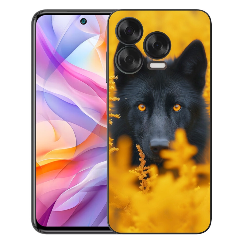 Gélový kryt mmCase na ZTE Blade V70 Vita - čierny vlk 2