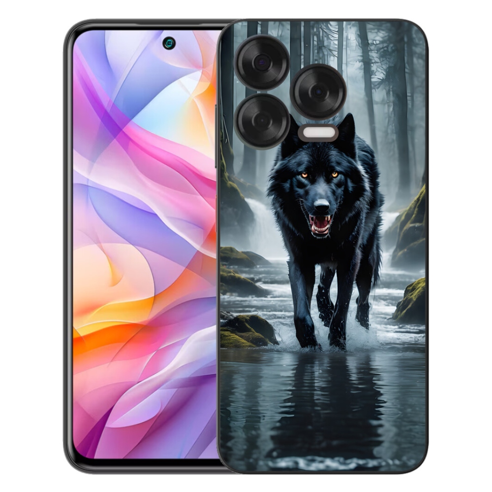 Gélový kryt mmCase na ZTE Blade V70 Vita - čierny vlk