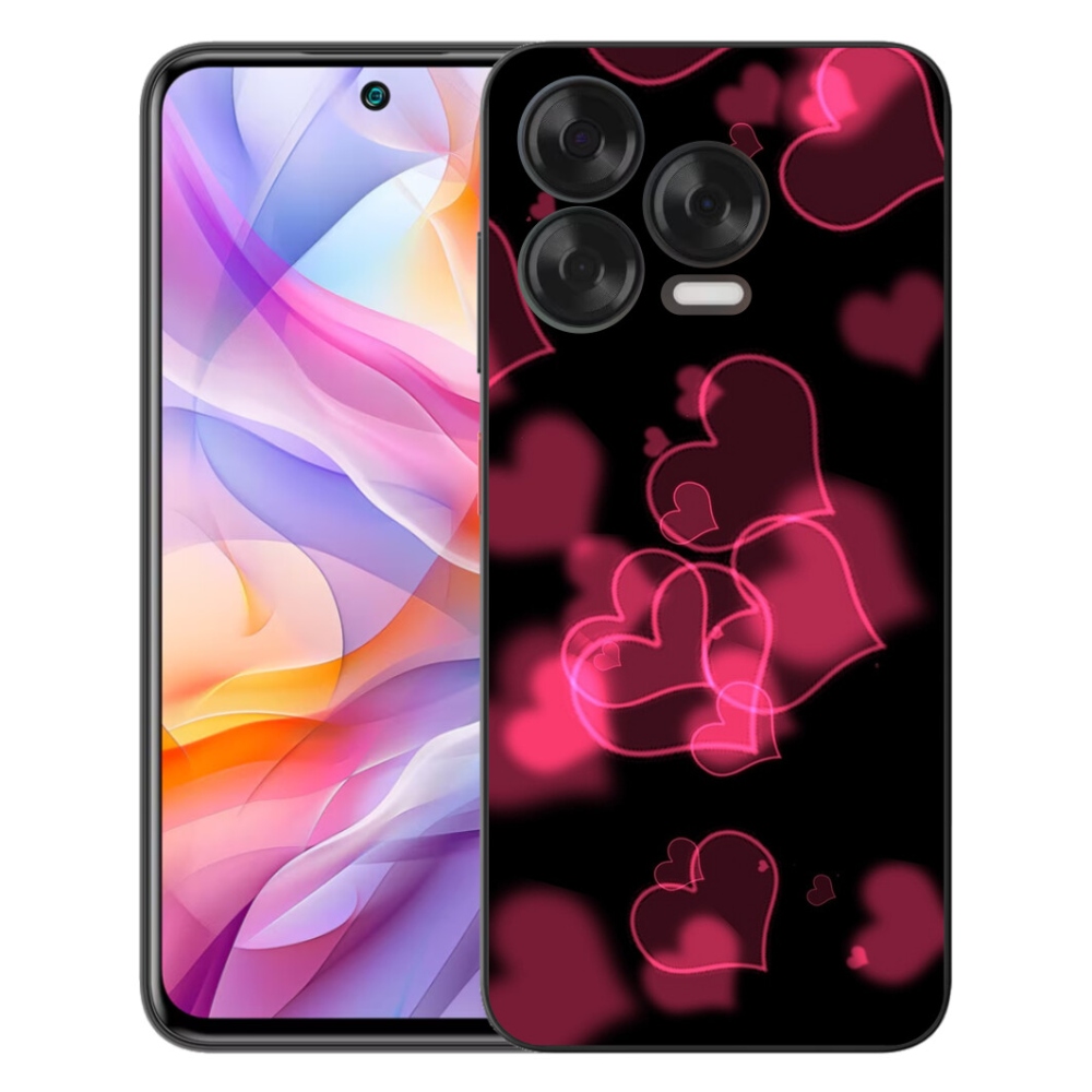 Gélový kryt mmCase na ZTE Blade V70 Vita - červená srdiečka