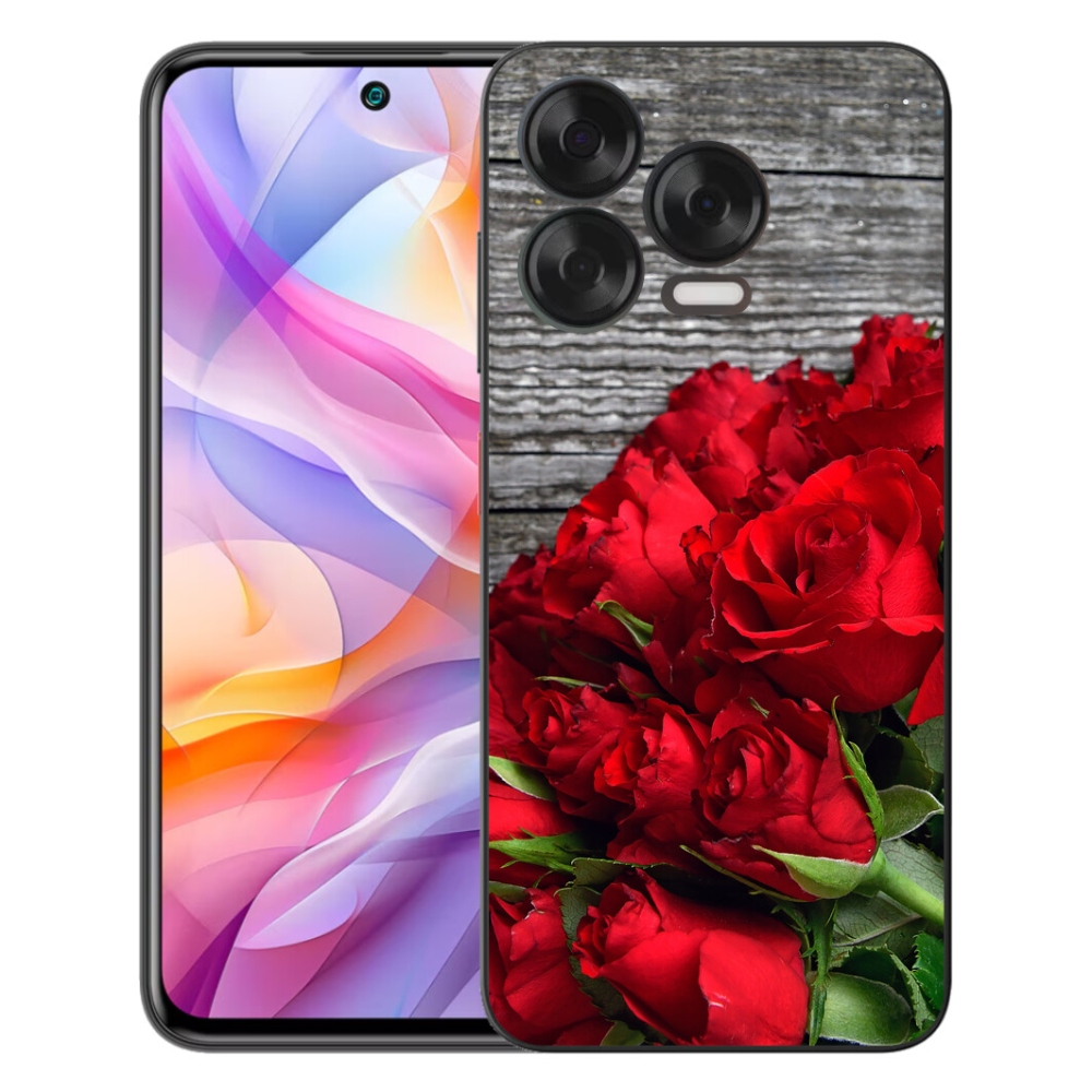 Gélový kryt mmCase na ZTE Blade V70 Vita - červené ruže