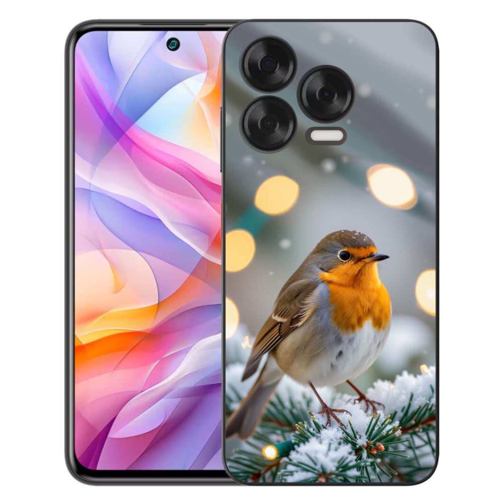 Gélový kryt mmCase na ZTE Blade V70 Vita - červienka v zime