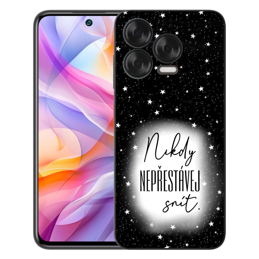 Gélový kryt mmCase na ZTE Blade V70 Vita - citát 1 bieločierne pozadie