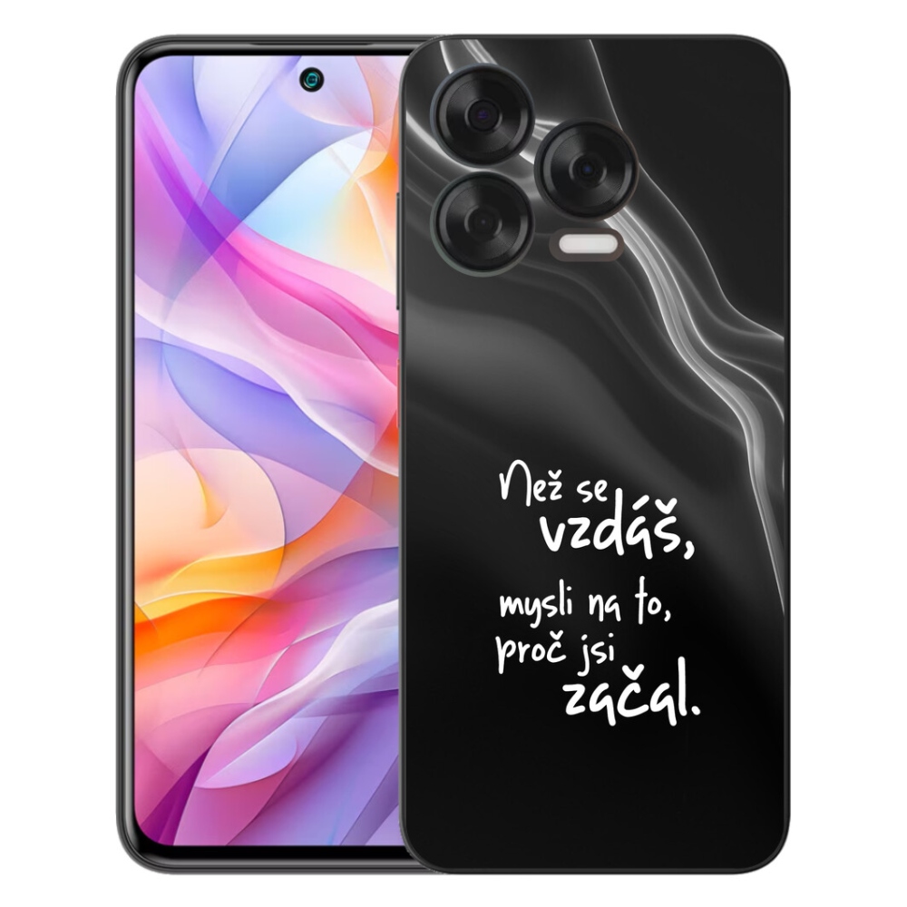 Gélový kryt mmCase na ZTE Blade V70 Vita - citát 2 čierne pozadie