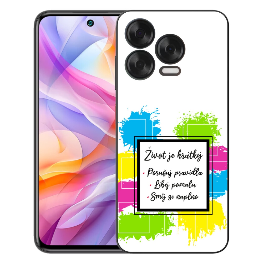 Gélový kryt mmCase na ZTE Blade V70 Vita - citát 5 biele pozadie