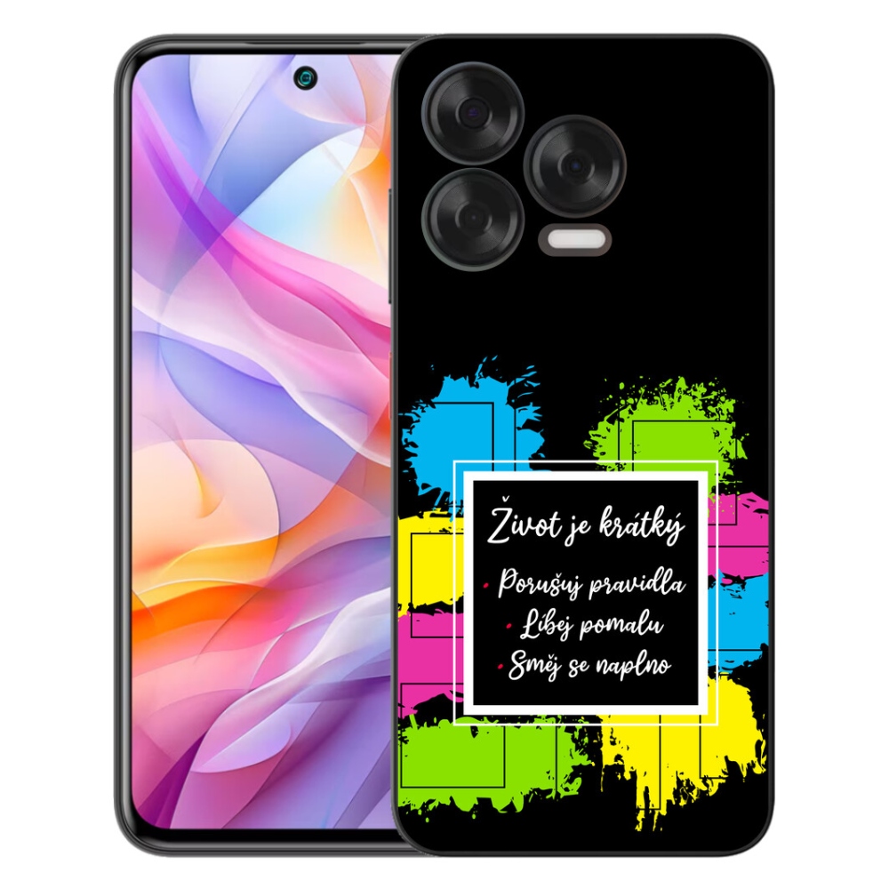 Gélový kryt mmCase na ZTE Blade V70 Vita - citát 5 čierne pozadie