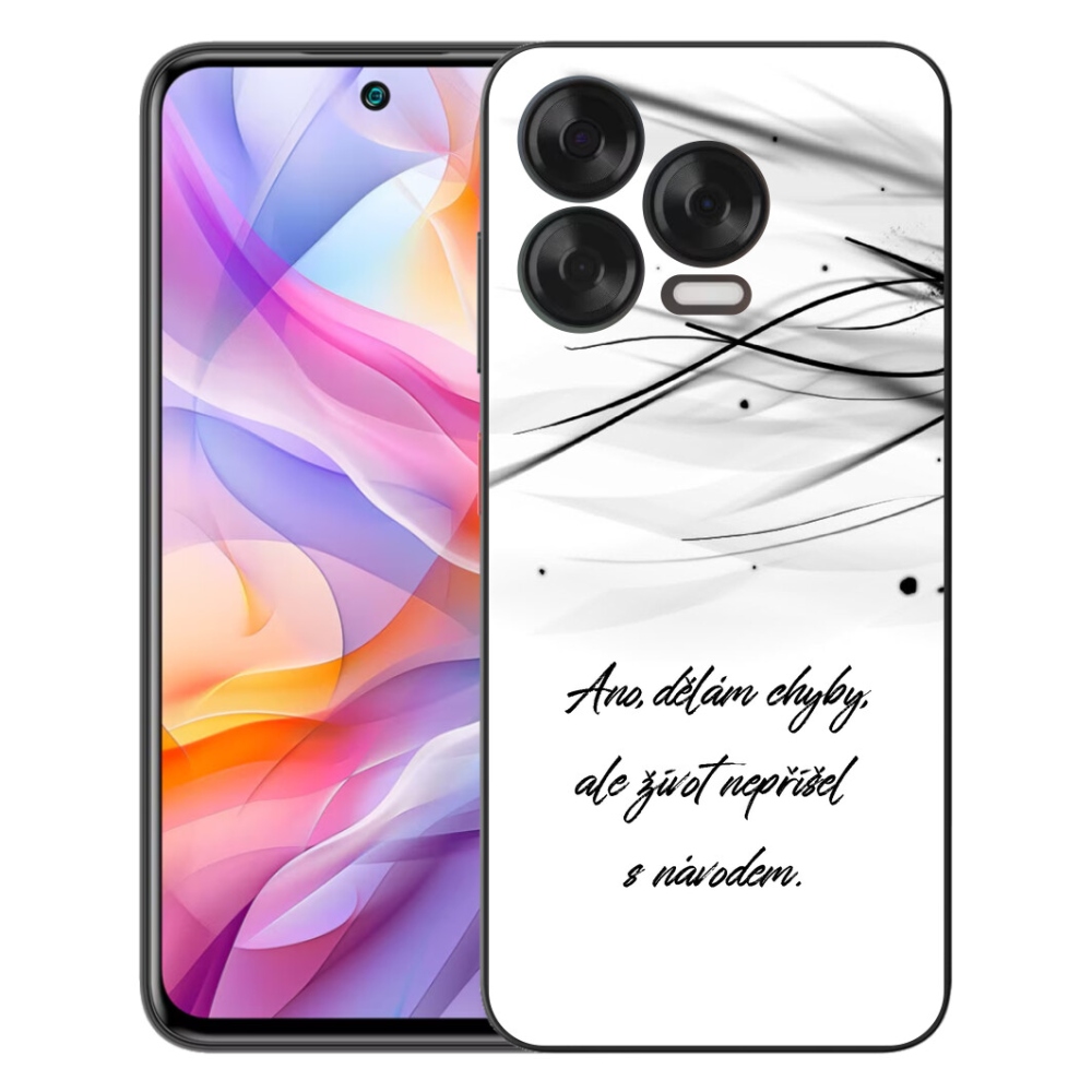 Gélový kryt mmCase na ZTE Blade V70 Vita - citát biele pozadie