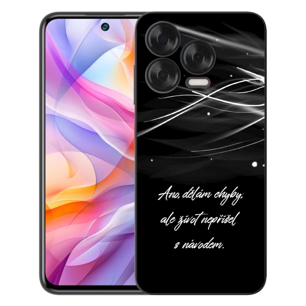 Gélový kryt mmCase na ZTE Blade V70 Vita - citát čierne pozadie