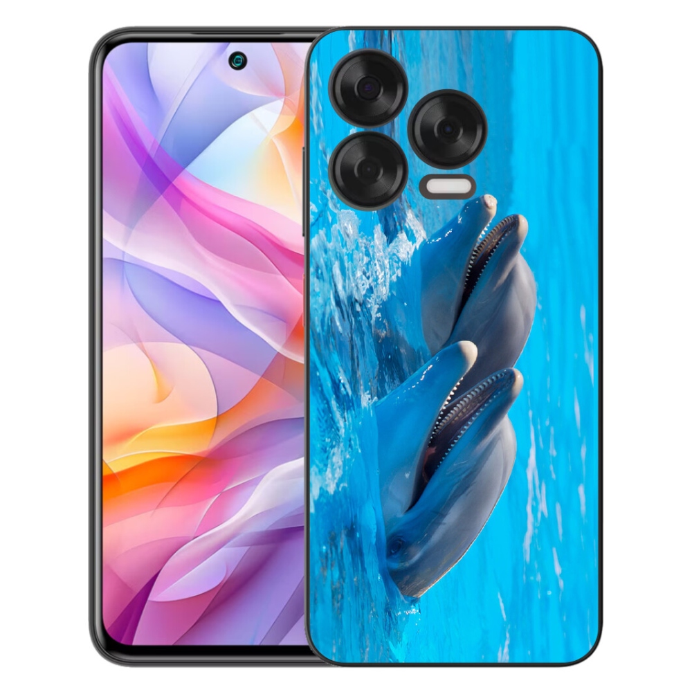Gélový kryt mmCase na ZTE Blade V70 Vita - delfíny