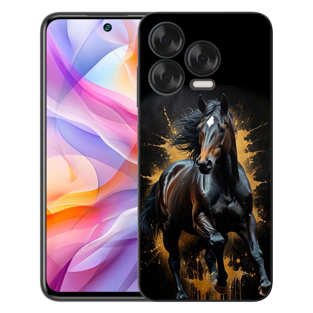 Gélový kryt mmCase na ZTE Blade V70 Vita - elegantný čierny žrebec