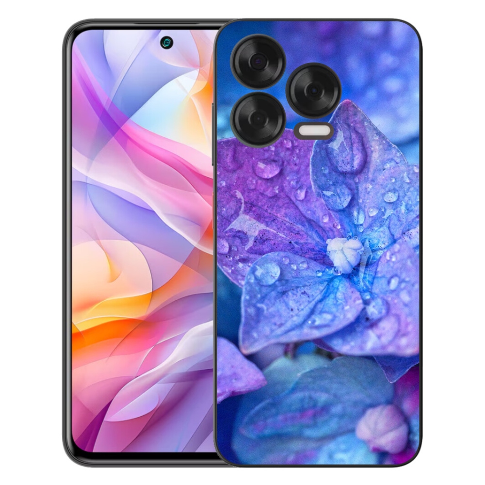 Gélový kryt mmCase na ZTE Blade V70 Vita - fialový kvet