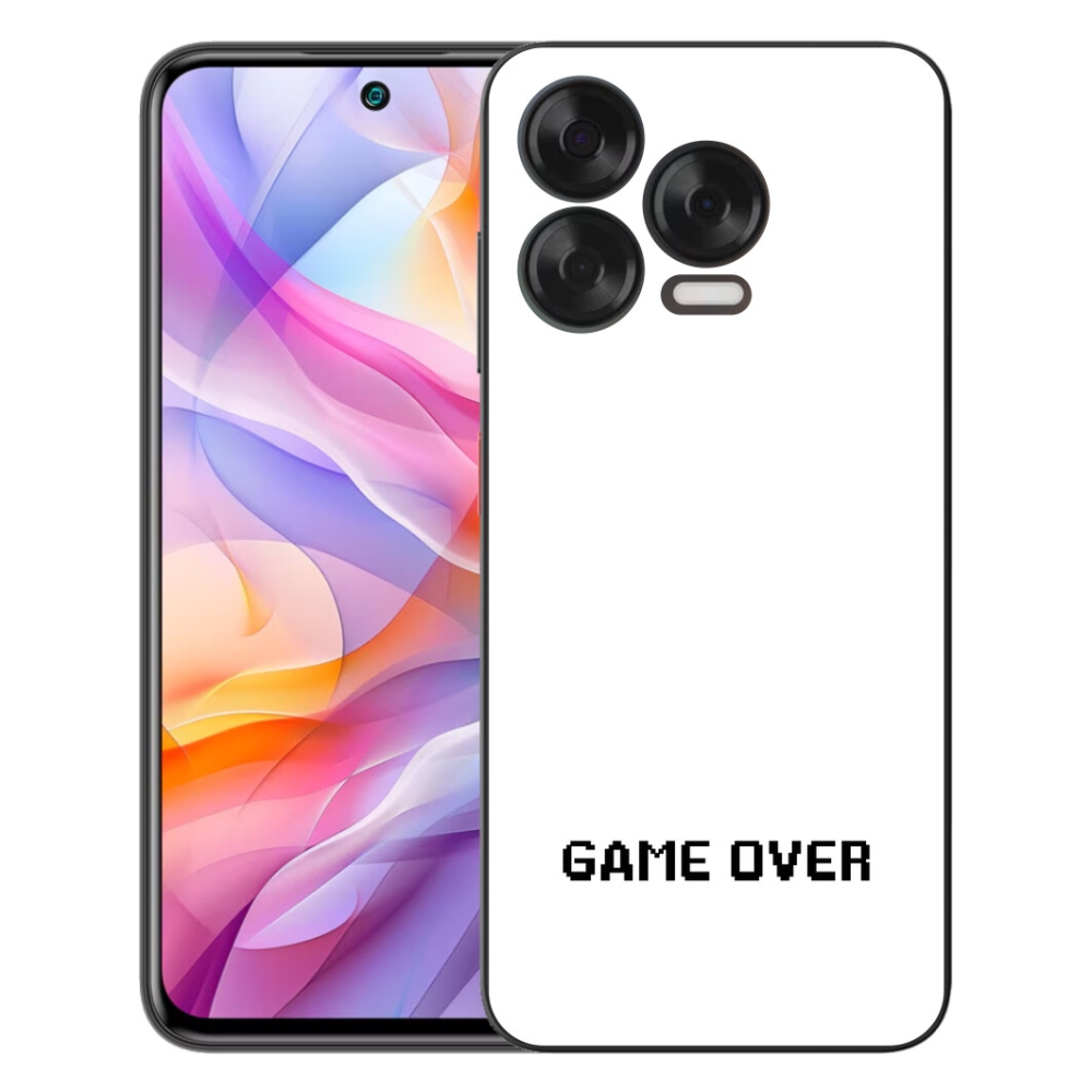 Gélový kryt mmCase na ZTE Blade V70 Vita - game over biele pozadie