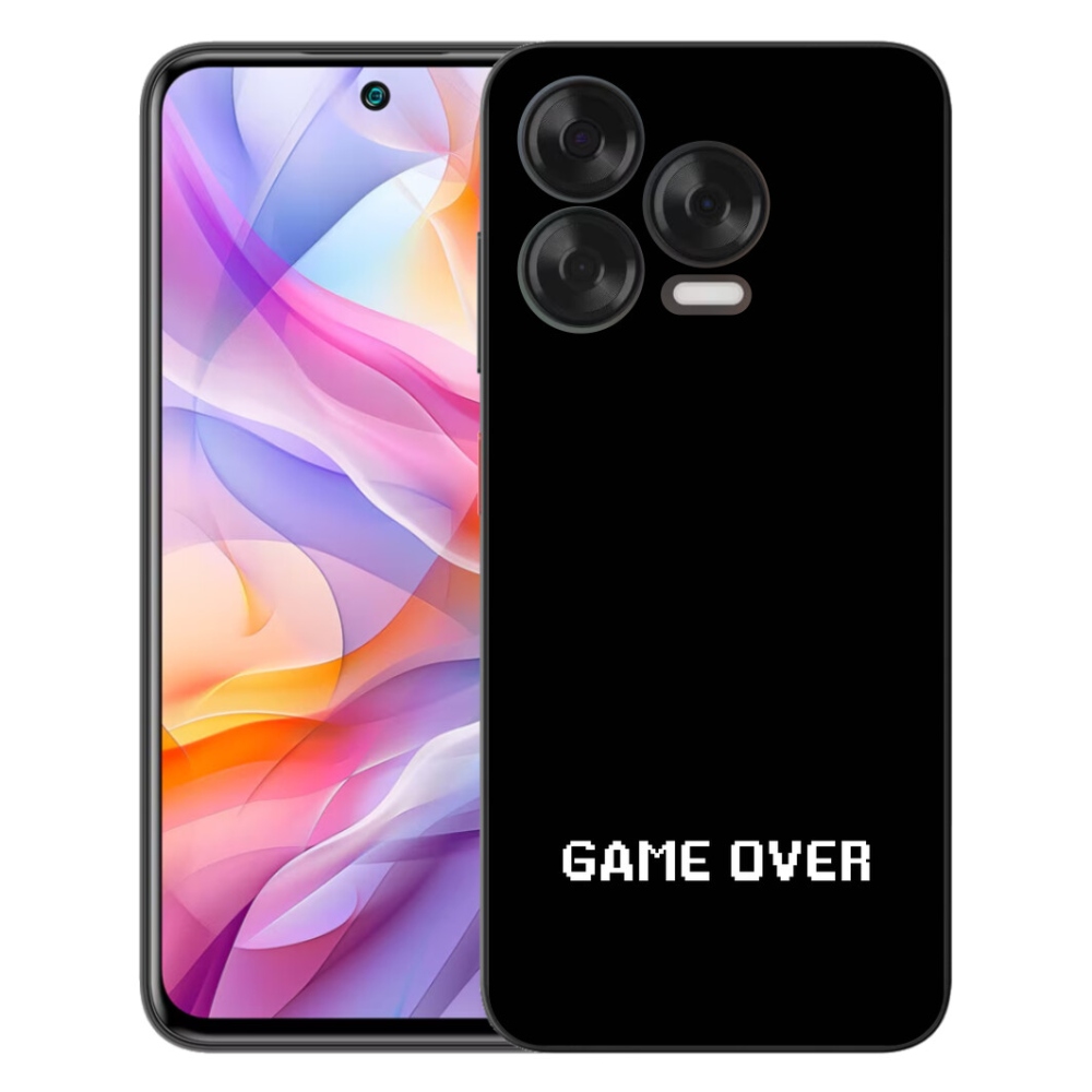 Gélový kryt mmCase na ZTE Blade V70 Vita - game over čierne pozadie