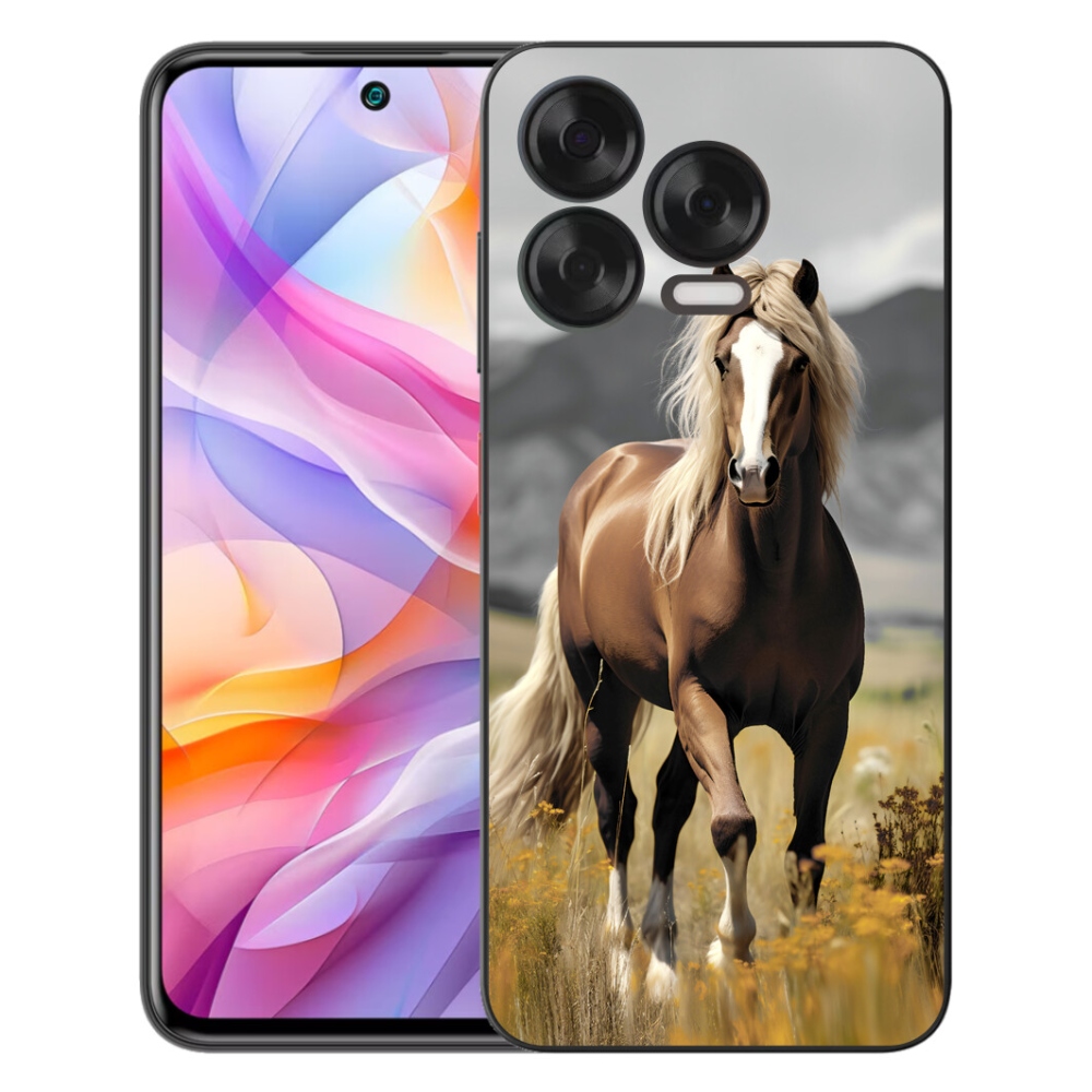 Gélový kryt mmCase na ZTE Blade V70 Vita - hnedý kôň 1