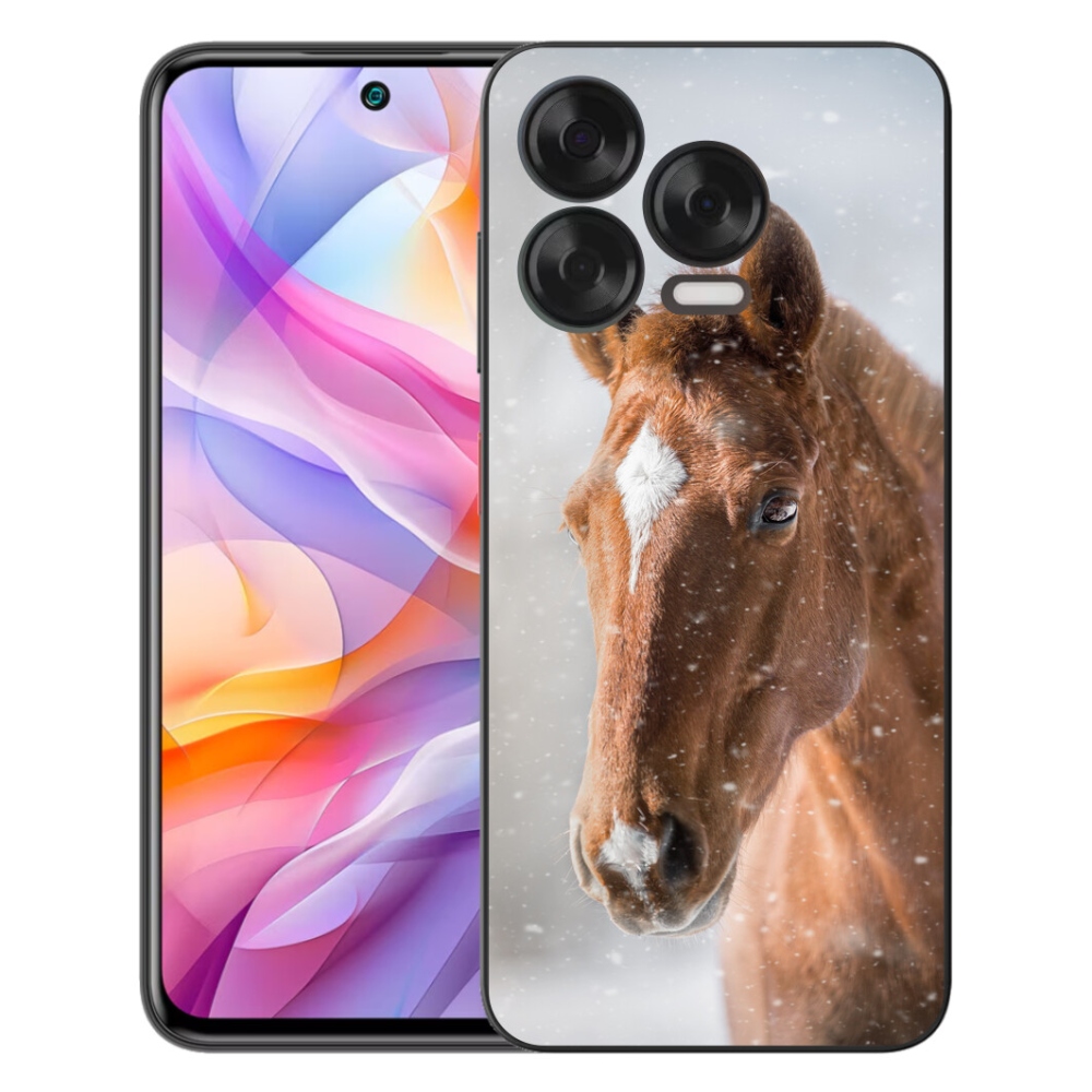 Gélový kryt mmCase na ZTE Blade V70 Vita - hnedý kôň 2