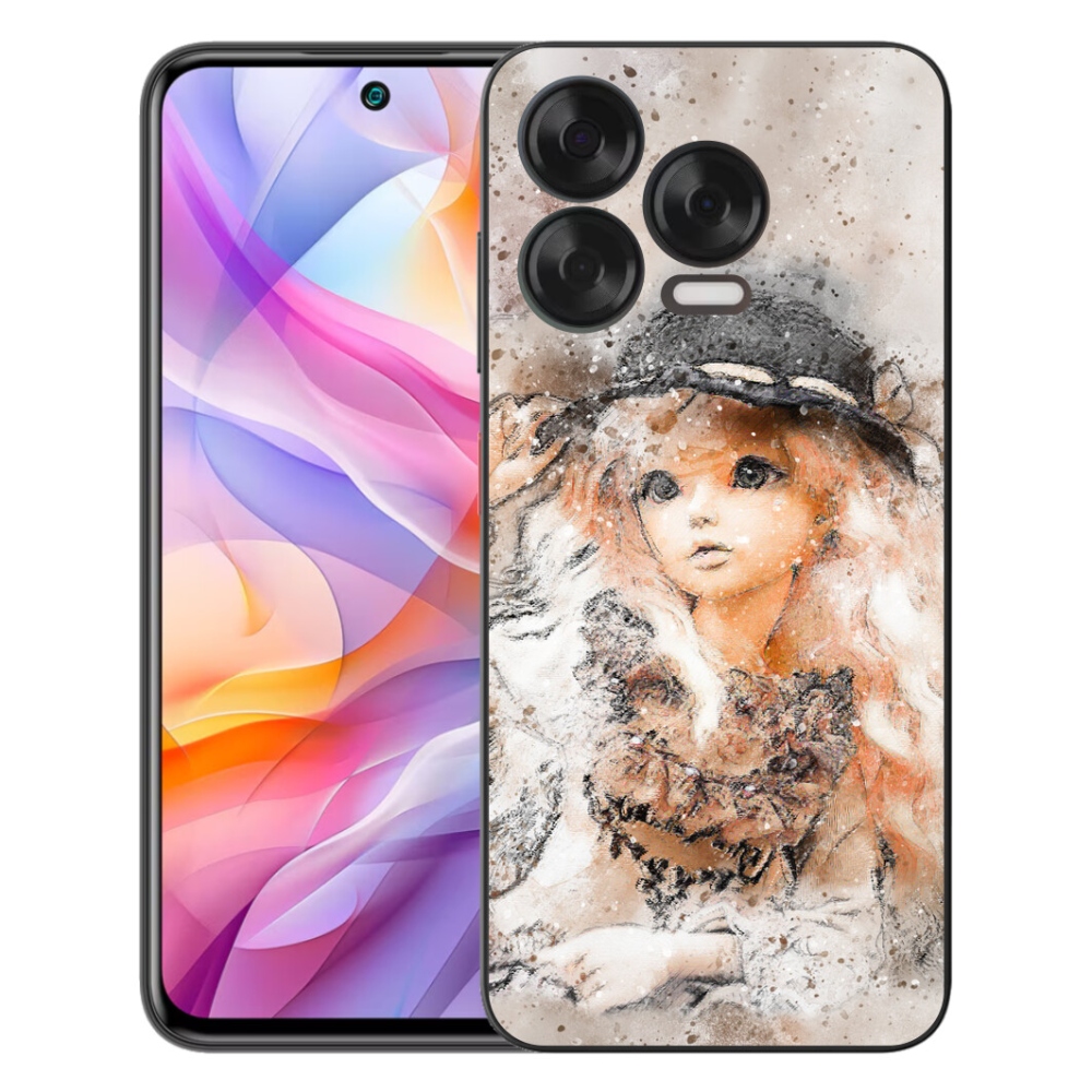 Gélový kryt mmCase na ZTE Blade V70 Vita - dievčatko s klobúkom