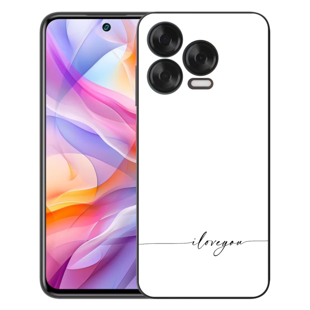 Gélový kryt mmCase na ZTE Blade V70 Vita - I love you biele pozadie