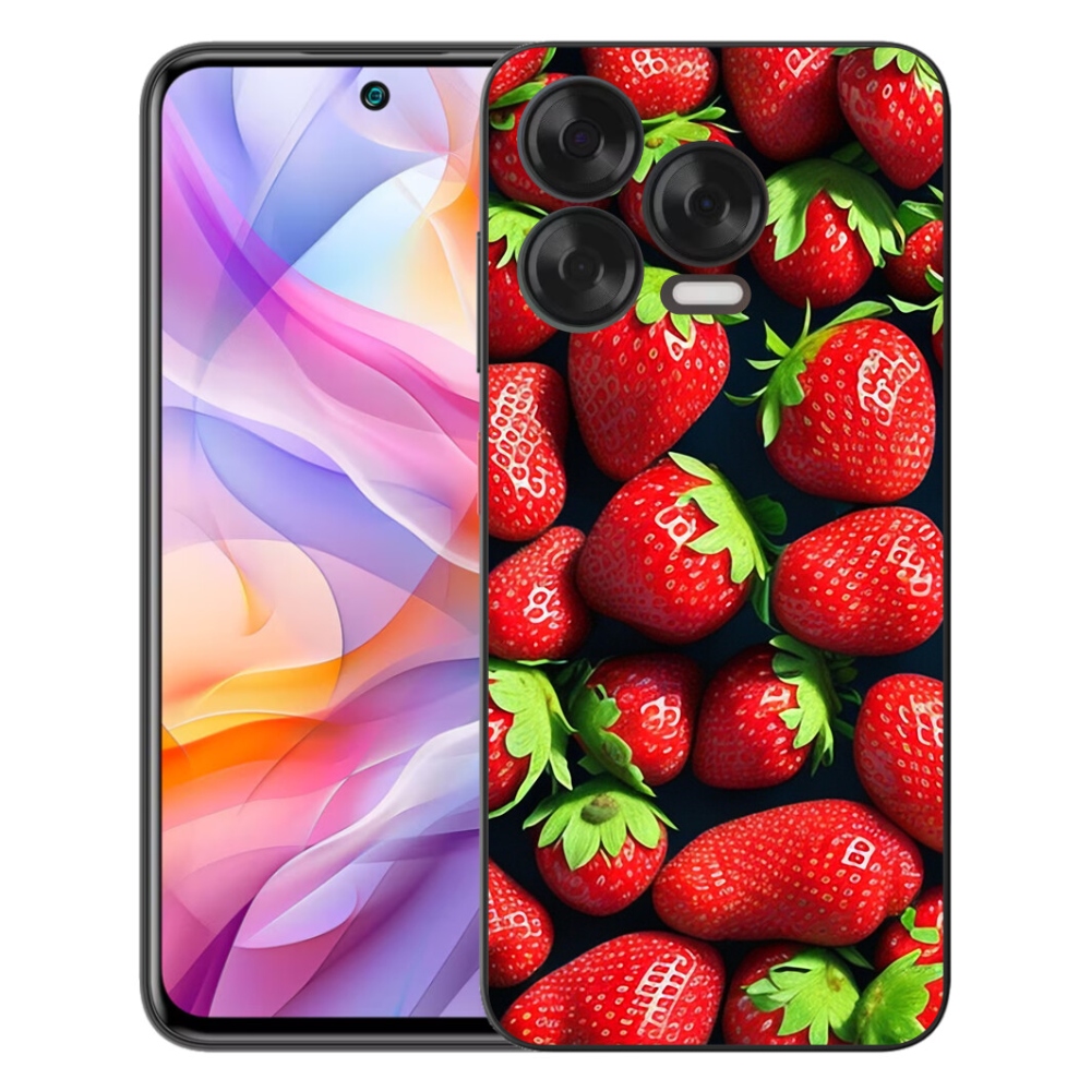 Gélový kryt mmCase na ZTE Blade V70 Vita - jahody