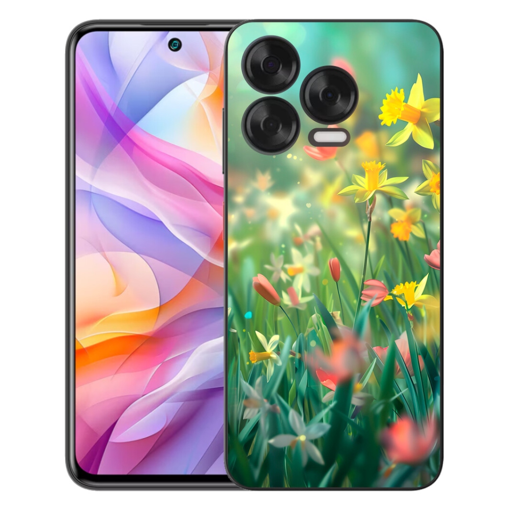 Gélový kryt mmCase na ZTE Blade V70 Vita - jarné kvety