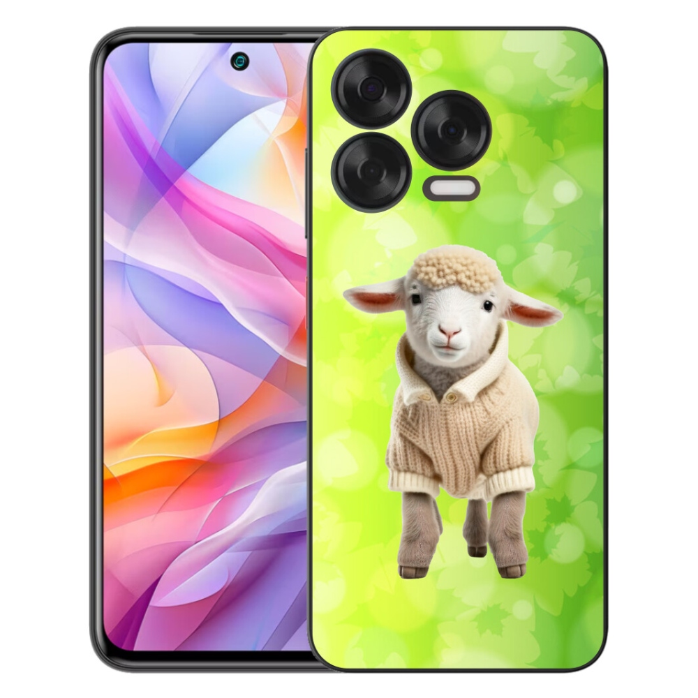 Gélový kryt mmCase na ZTE Blade V70 Vita - jahňa vo svetri