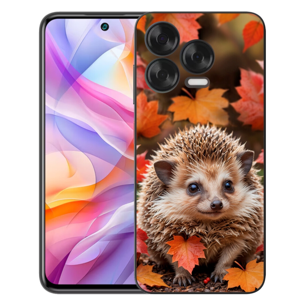 Gélový kryt mmCase na ZTE Blade V70 Vita - ježko v lístii