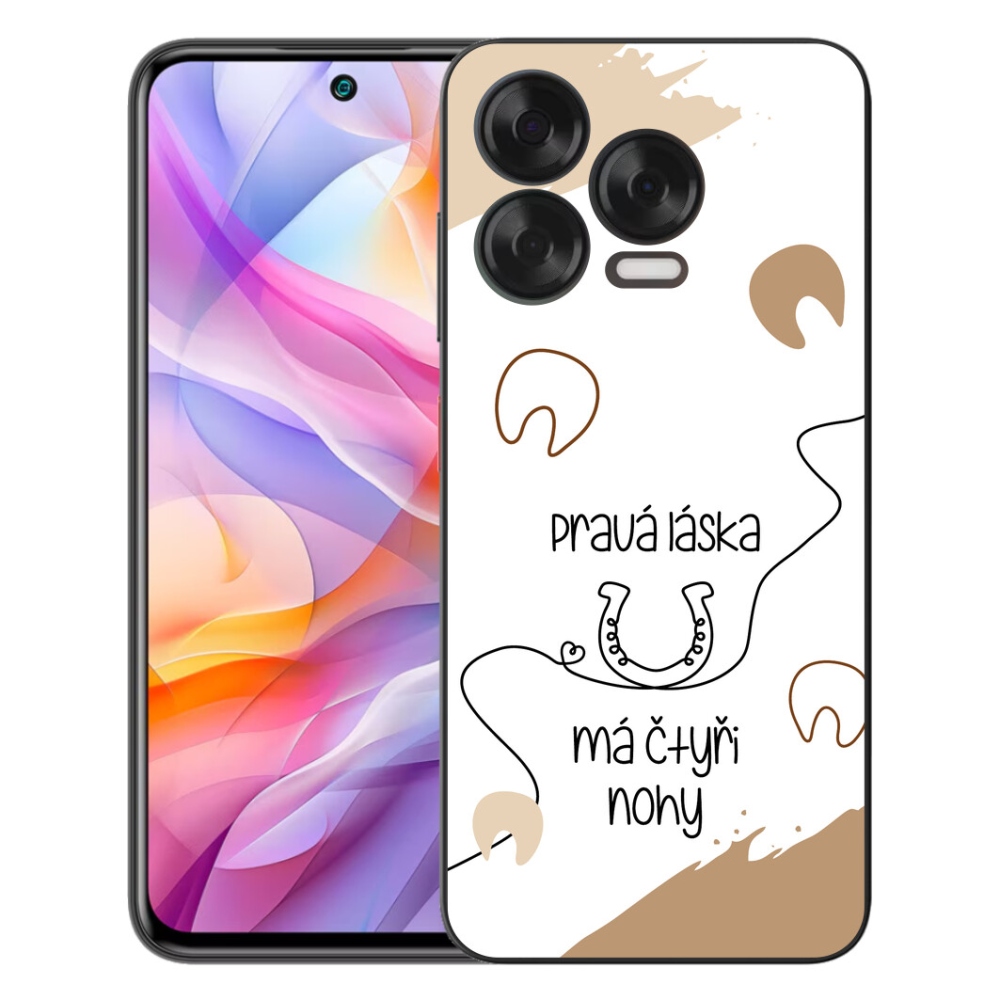 Gélový kryt mmCase na ZTE Blade V70 Vita - konský motív biele pozadie