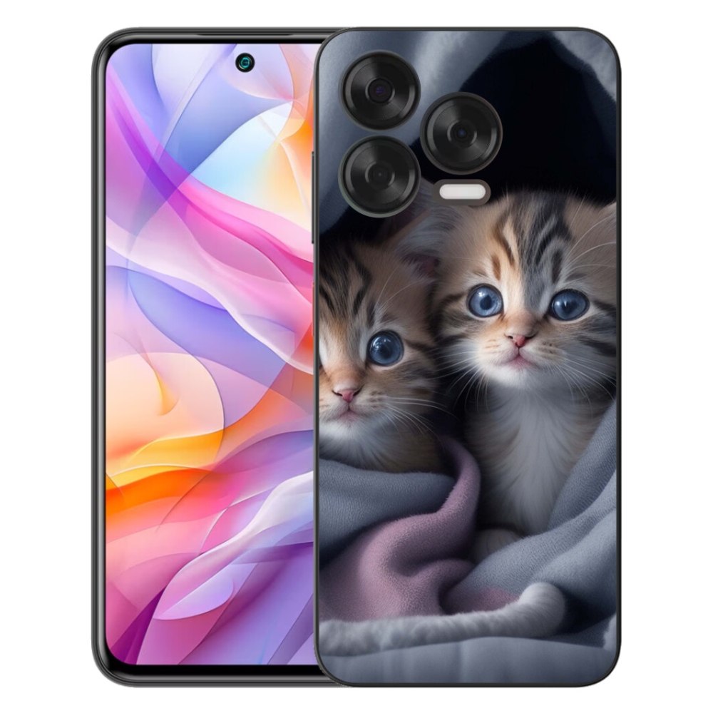 Gélový kryt mmCase na ZTE Blade V70 Vita - mačacie duo 2