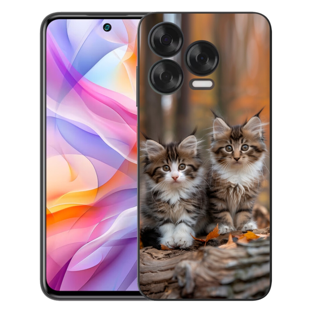 Gélový kryt mmCase na ZTE Blade V70 Vita - mačacie duo 3