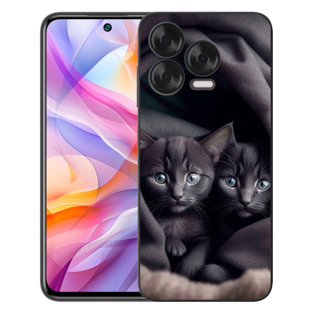 Gélový kryt mmCase na ZTE Blade V70 Vita - mačacie duo