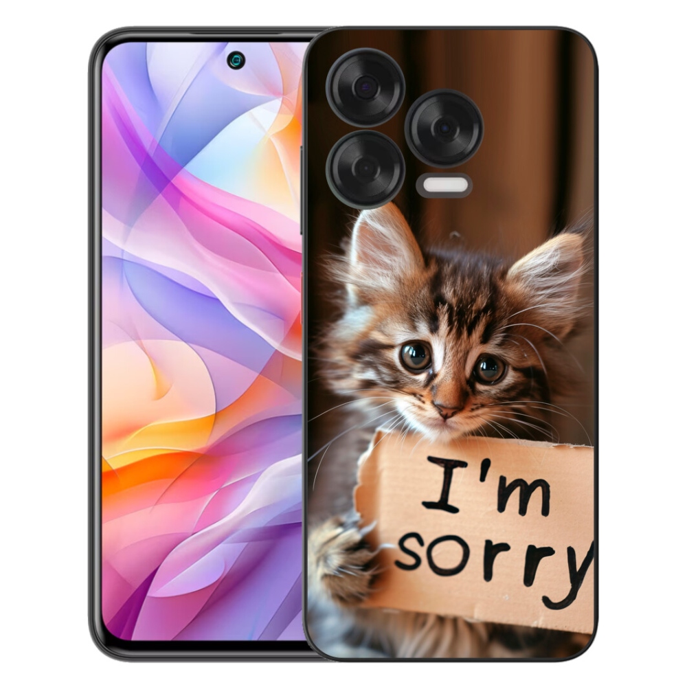 Gélový kryt mmCase na ZTE Blade V70 Vita - mačacie ospravedlnenie