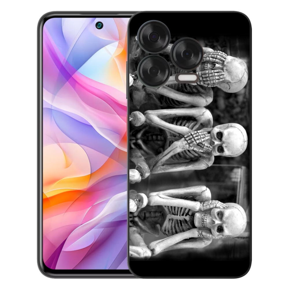 Gélový kryt mmCase na ZTE Blade V70 Vita - kostlivci