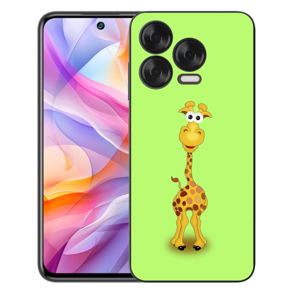 Gélový kryt mmCase na ZTE Blade V70 Vita - kreslená žirafa