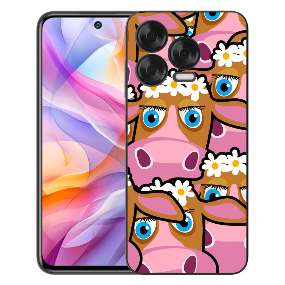 Gélový kryt mmCase na ZTE Blade V70 Vita - kreslené kravičky