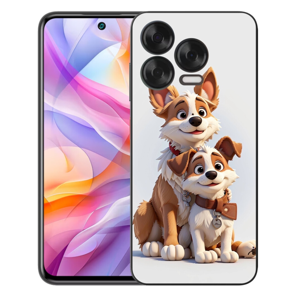 Gélový kryt mmCase na ZTE Blade V70 Vita - kreslenie psy