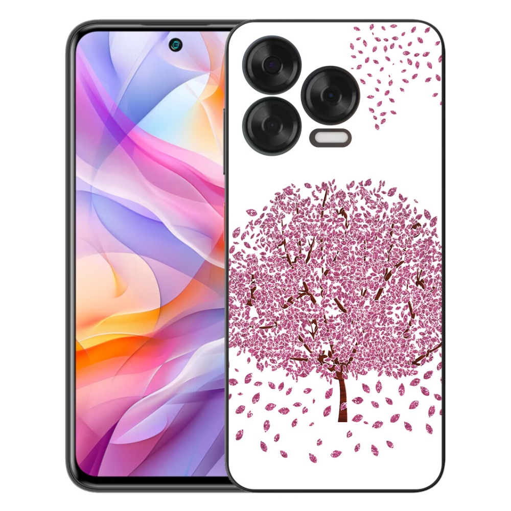 Gélový kryt mmCase na ZTE Blade V70 Vita - kreslený strom s listami
