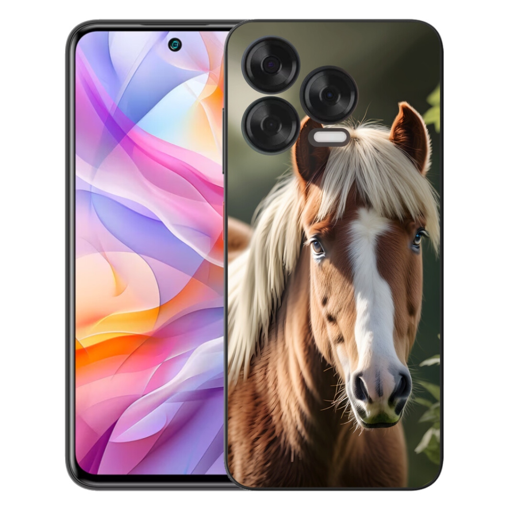 Gélový kryt mmCase na ZTE Blade V70 Vita - kôň so svetlou hrivou