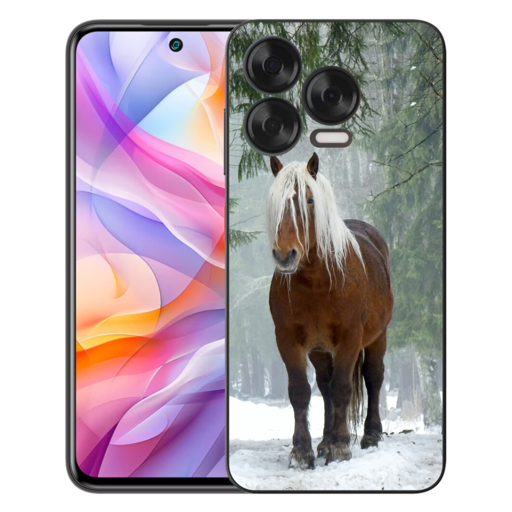 Gélový kryt mmCase na ZTE Blade V70 Vita - kôň v lese