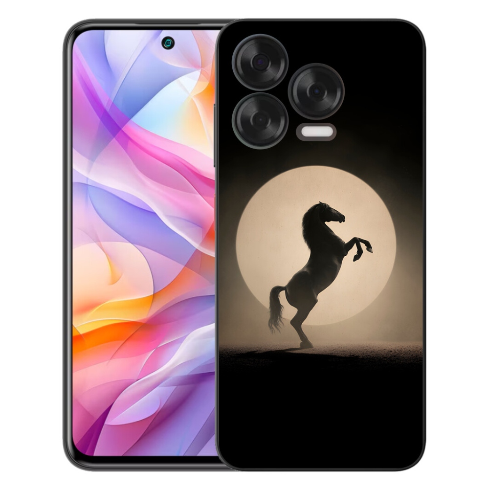 Gélový kryt mmCase na ZTE Blade V70 Vita - kôň v siluete