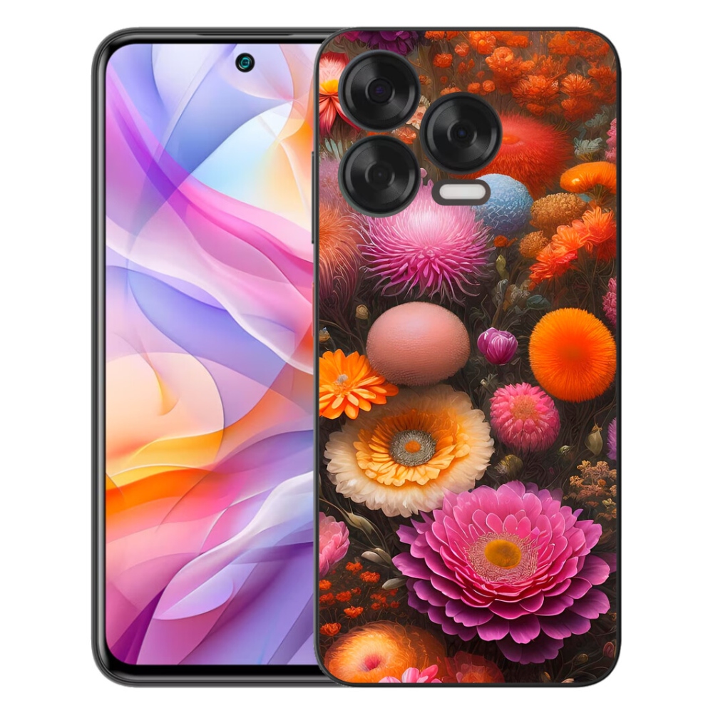 Gélový kryt mmCase na ZTE Blade V70 Vita - kvetinová kompozícia