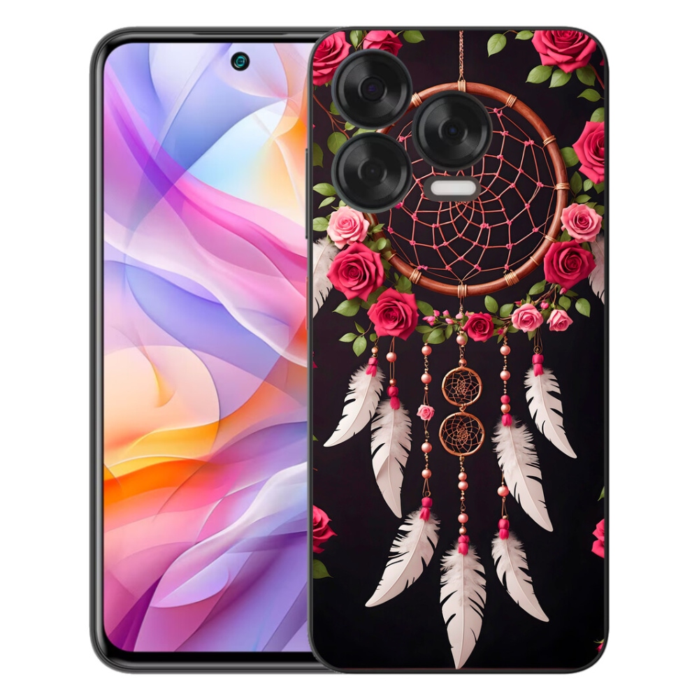 Gélový kryt mmCase na ZTE Blade V70 Vita - lapač snov s ružami