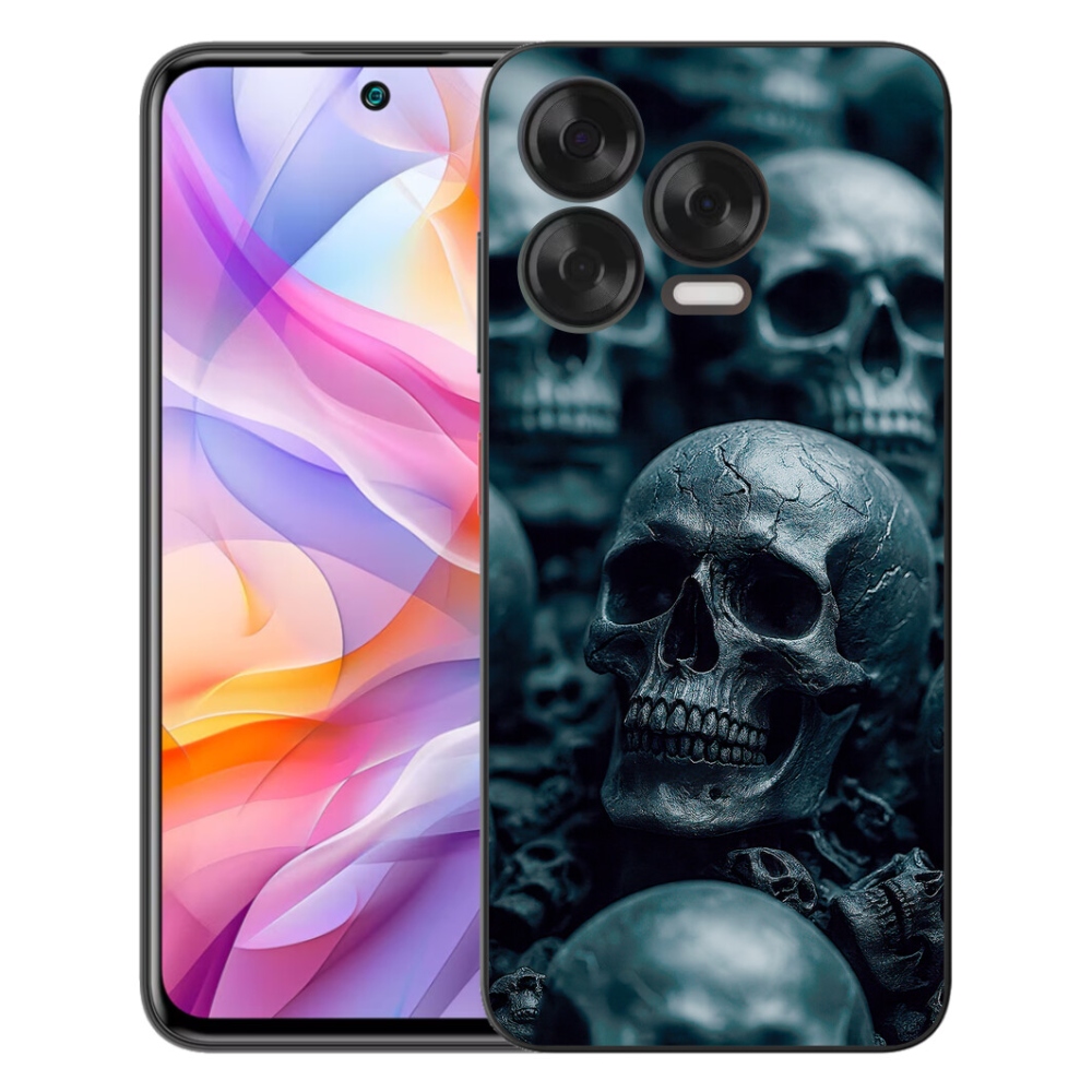 Gélový kryt mmCase na ZTE Blade V70 Vita - lebka 2